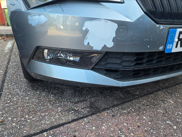 Bumper Scuff Repair — before